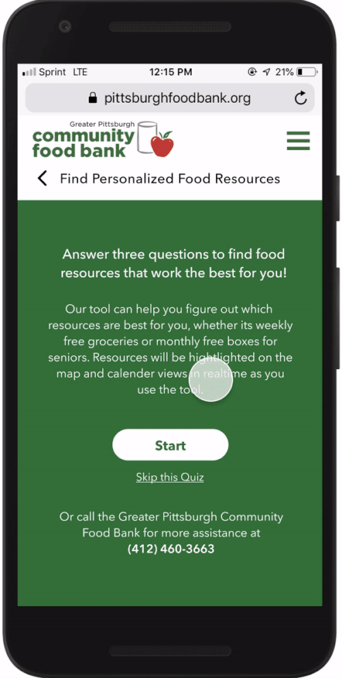 personalized food resources